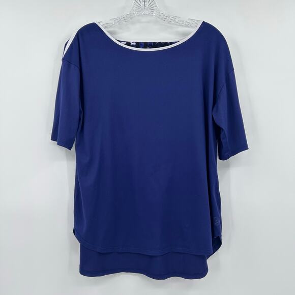 Cuddl Duds Pajama Set Blue Tie Dye Zebra Print Comfy Leisure Womens Sz MP - Picture 3 of 9